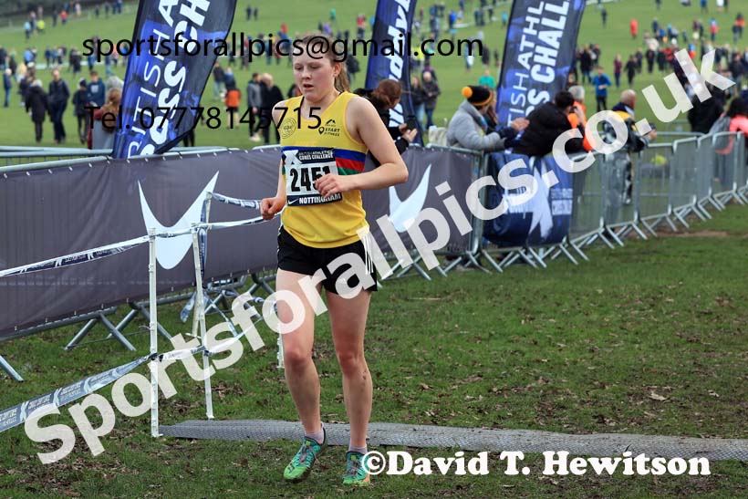 Womens Under-20s, 2024 CAU Inter Counties Cross Country Champs., Wollaton Park, Nottingham. Photo: David T. Hewitson/Sports for All Pics